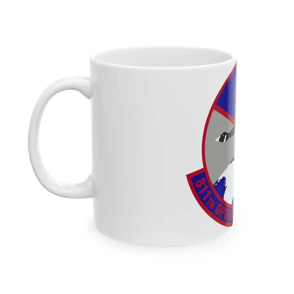 811th Operations Support Squadron (U.S. Air Force) White Coffee Mug-Go Mug Yourself