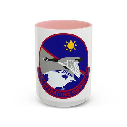 811th Operations Support Squadron (U.S. Air Force) Accent Coffee Mug 15oz Pink - Go Mug Yourself