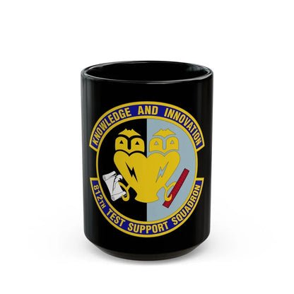 812 Test and Support Squadron AFMC (U.S. Air Force) Black Coffee Mug-15oz-Go Mug Yourself