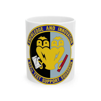 812 Test and Support Squadron AFMC (U.S. Air Force) White Coffee Mug-11oz-Go Mug Yourself