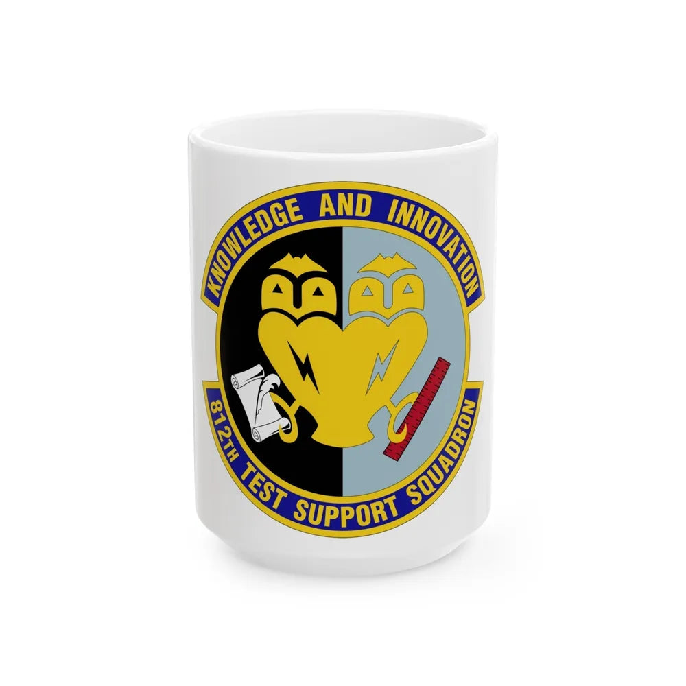 812 Test and Support Squadron AFMC (U.S. Air Force) White Coffee Mug-15oz-Go Mug Yourself