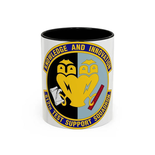 812 Test and Support Squadron AFMC (U.S. Air Force) Accent Coffee Mug 11oz Black - Go Mug Yourself