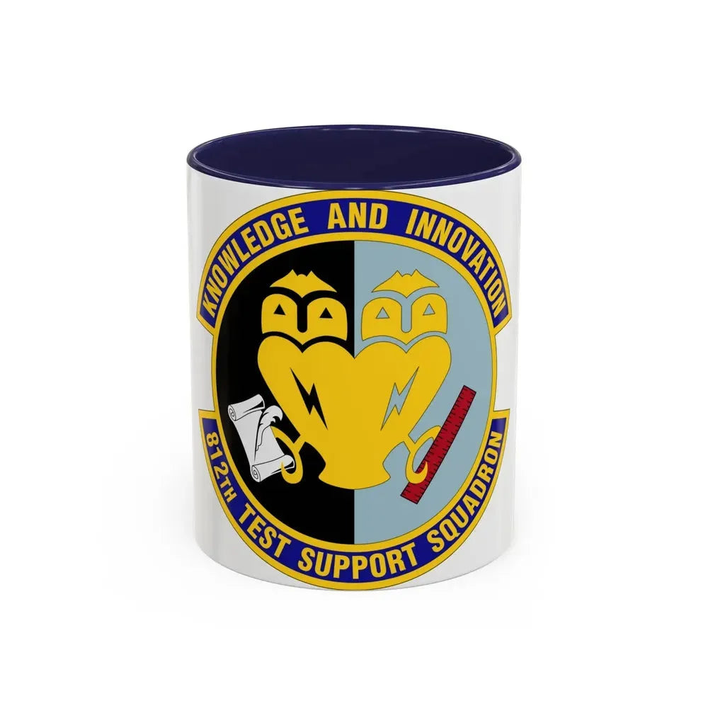 812 Test and Support Squadron AFMC (U.S. Air Force) Accent Coffee Mug 11oz Navy - Go Mug Yourself