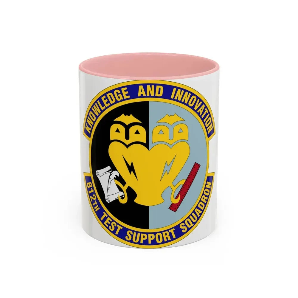 812 Test and Support Squadron AFMC (U.S. Air Force) Accent Coffee Mug 11oz Pink - Go Mug Yourself