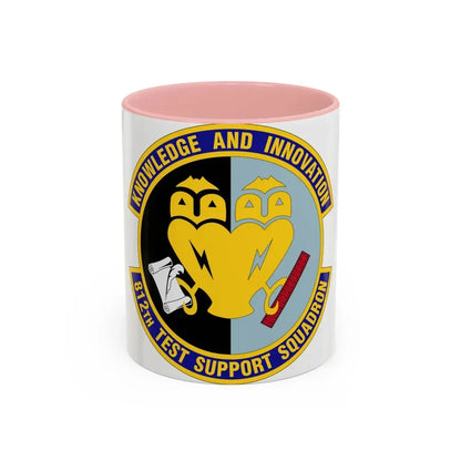 812 Test and Support Squadron AFMC (U.S. Air Force) Accent Coffee Mug 11oz Pink - Go Mug Yourself