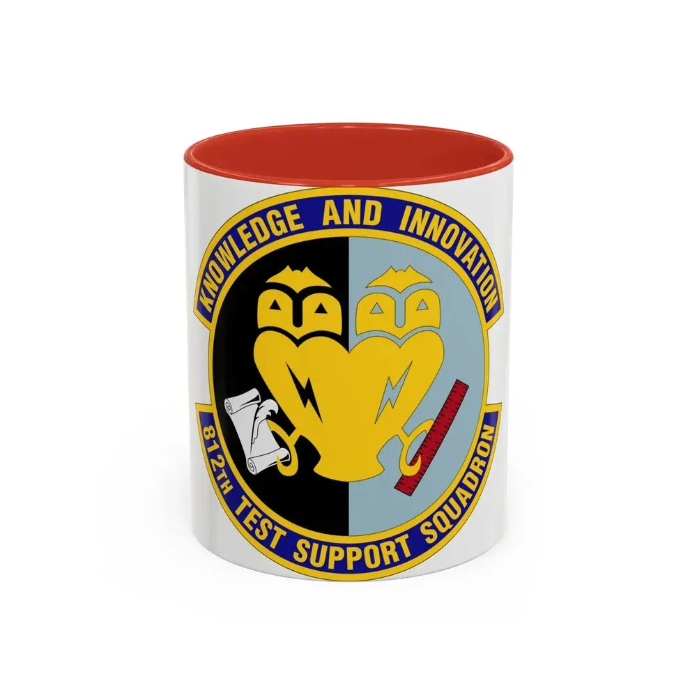 812 Test and Support Squadron AFMC (U.S. Air Force) Accent Coffee Mug 11oz Red - Go Mug Yourself
