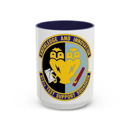 812 Test and Support Squadron AFMC (U.S. Air Force) Accent Coffee Mug 15oz Navy - Go Mug Yourself