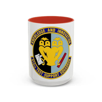 812 Test and Support Squadron AFMC (U.S. Air Force) Accent Coffee Mug 15oz Red - Go Mug Yourself