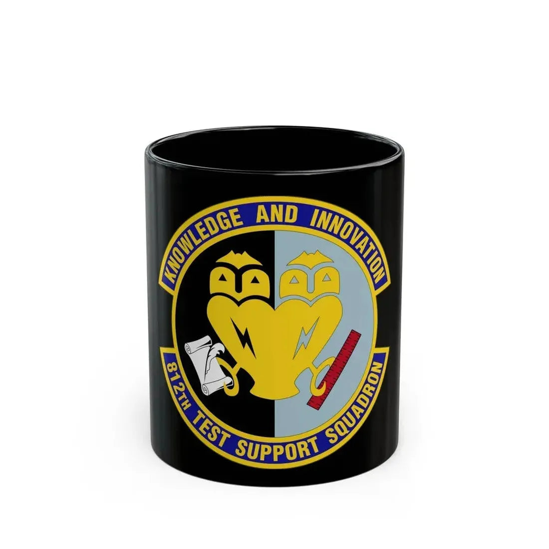 812 Test and Support Squadron AFMC (U.S. Air Force) Black Coffee Mug 11oz - Go Mug Yourself