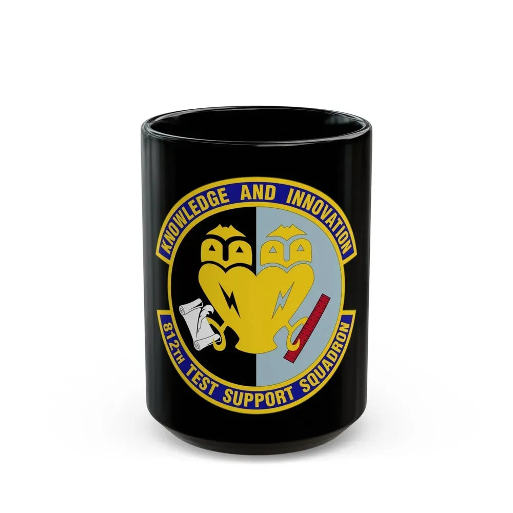 812 Test and Support Squadron AFMC (U.S. Air Force) Black Coffee Mug 15oz - Go Mug Yourself