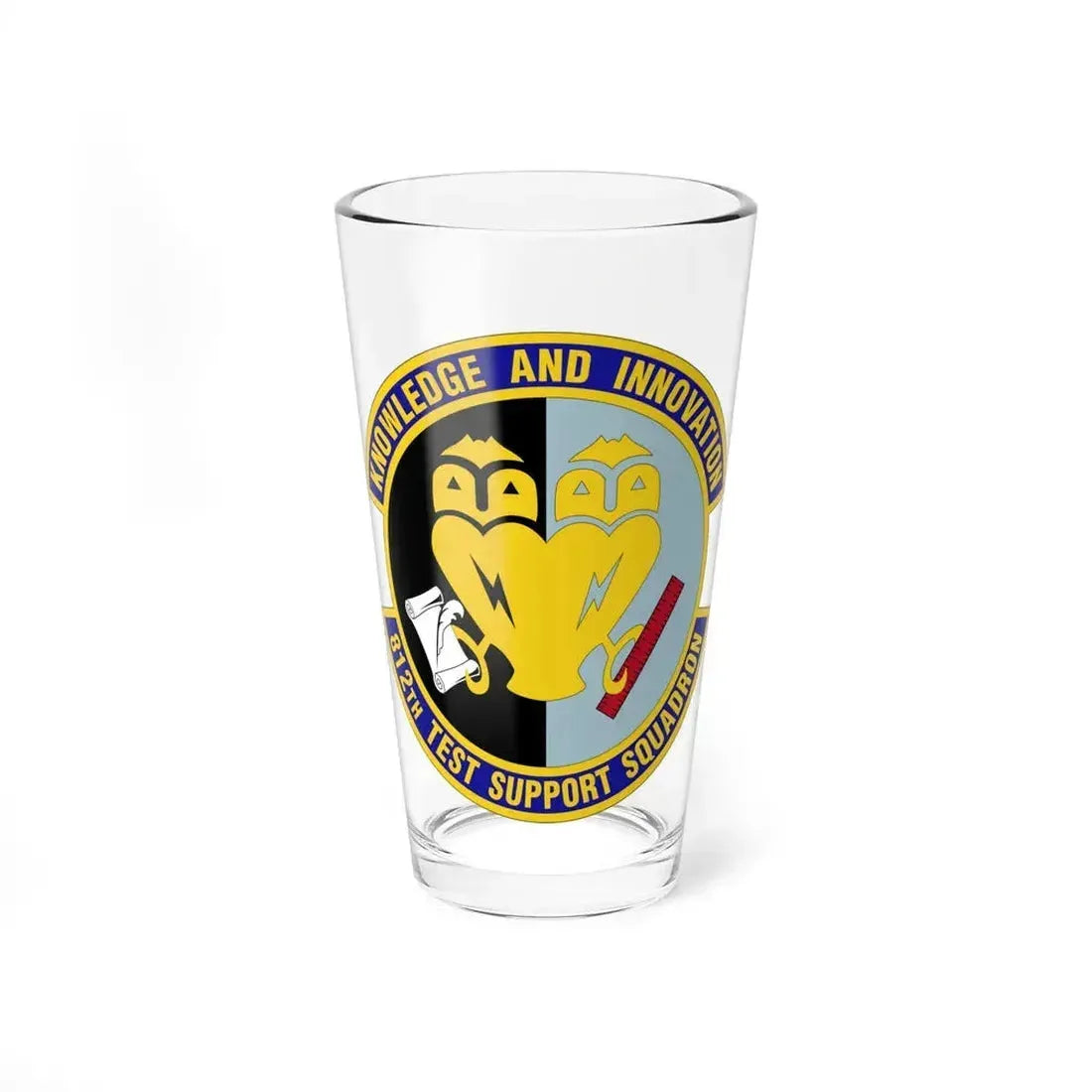 812 Test and Support Squadron AFMC (U.S. Air Force) Pint Glass 16oz 16oz - Go Mug Yourself