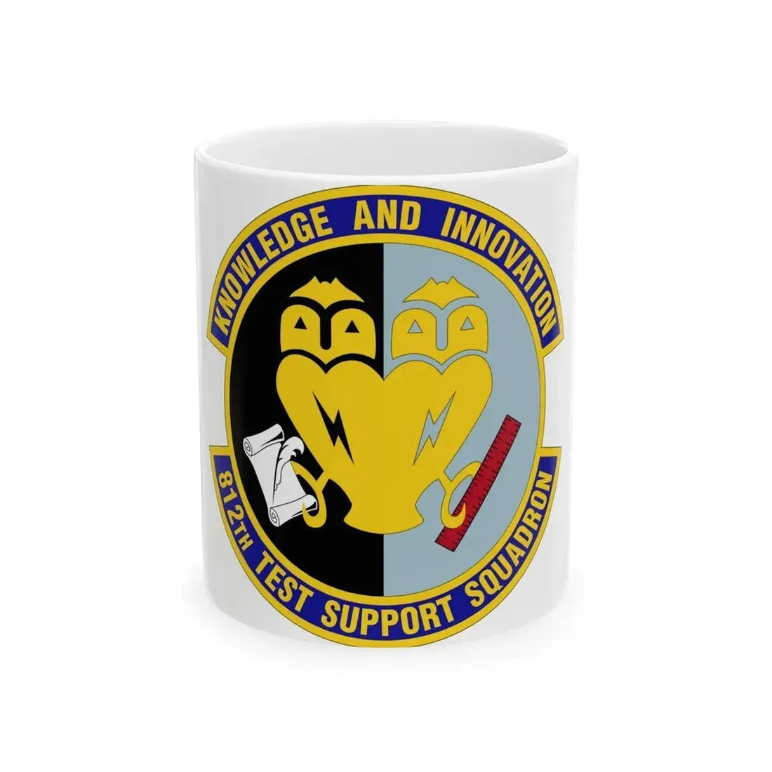 812 Test and Support Squadron AFMC (U.S. Air Force) White Coffee Mug 11oz - Go Mug Yourself