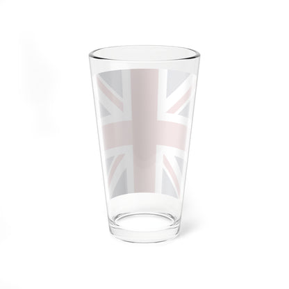 Union Jack square (United Kingdom) Pint Glass 16oz