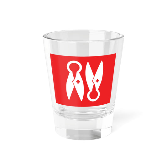 Flag of Boras (Sweden) Shot Glass 1.5oz