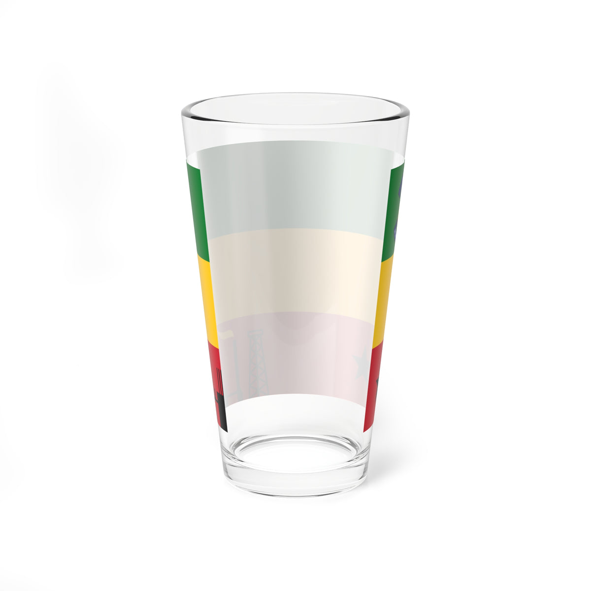 Bandera del municipio Anaco (Venezuela) Pint Glass 16oz