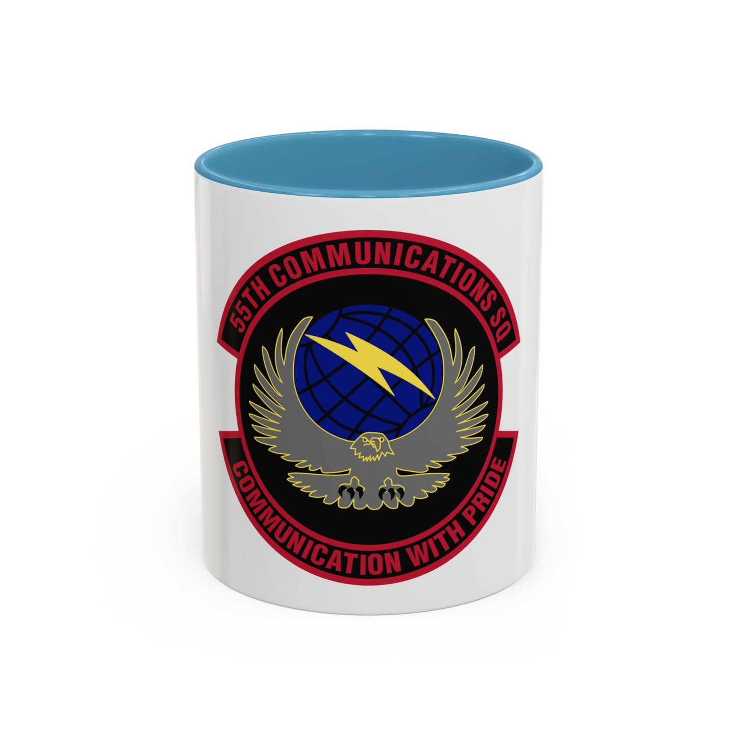 55th Communications Squadron (U.S. Air Force) Accent Coffee Mug