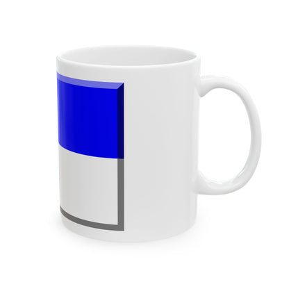 600px Bandera de Millonarios (Colombia) White Coffee Mug