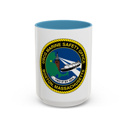 USCG MSO Boston Marine Safety Office (U.S. Coast Guard) Accent Coffee Mug