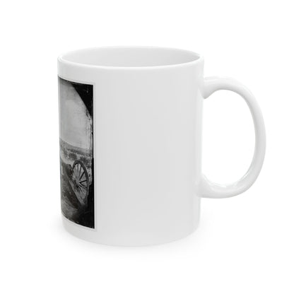 Richmond, Va. View Of City From Belle Isle; Gun In Foreground (U.S. Civil War) White Coffee Mug