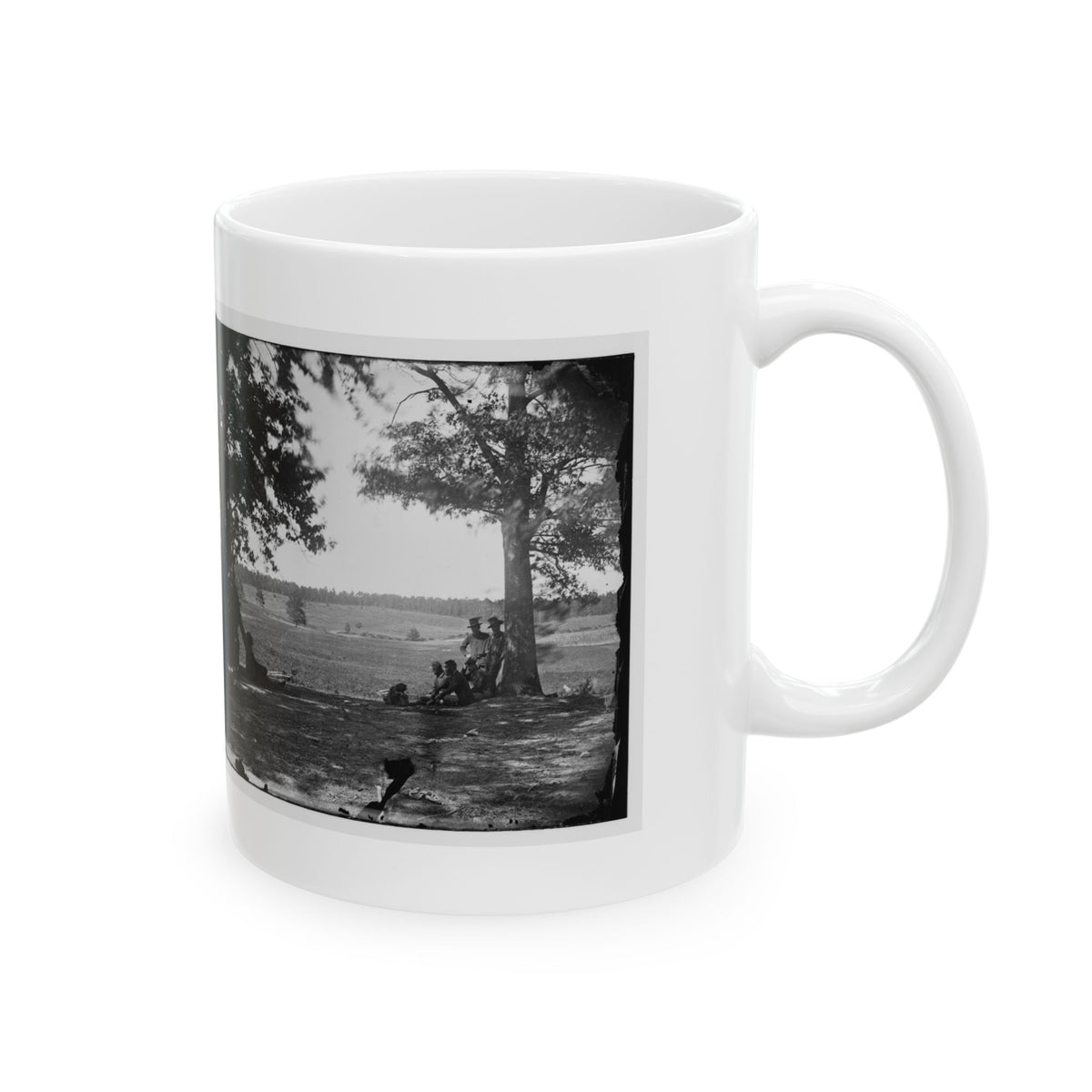 Cedar Mountain, Va. Battlefield Viewed From The West (U.S. Civil War) White Coffee Mug