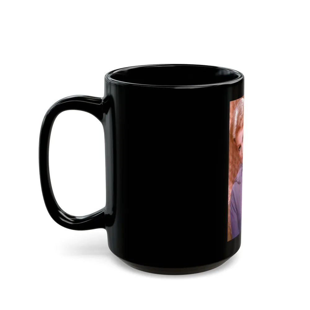 Kim Novak #246 (Vintage Female Icon) Black Coffee Mug-Go Mug Yourself