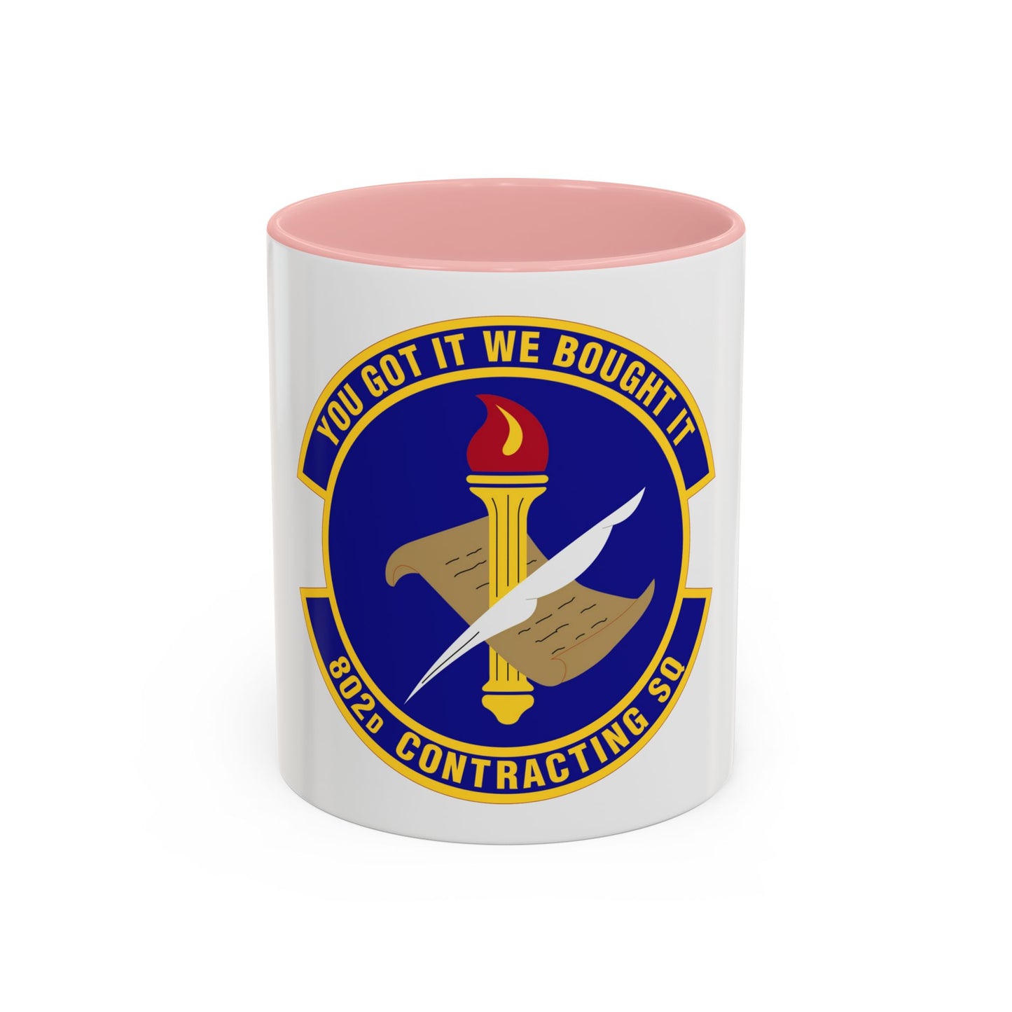 802d Contracting Squadron (U.S. Air Force) Accent Coffee Mug
