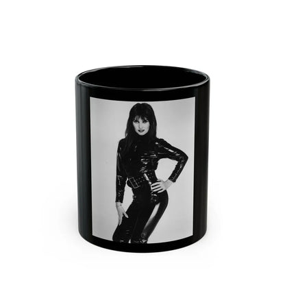 Caroline Munro #289 (Vintage Female Icon) Black Coffee Mug-11oz-Go Mug Yourself