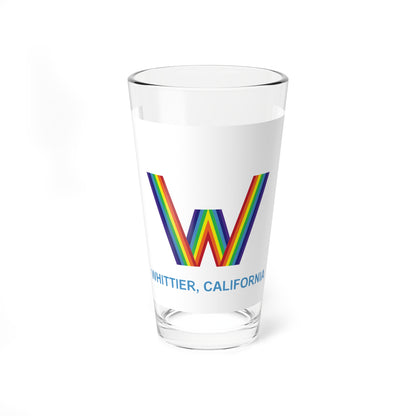 Flag of Whittier, California - Pint Glass 16oz