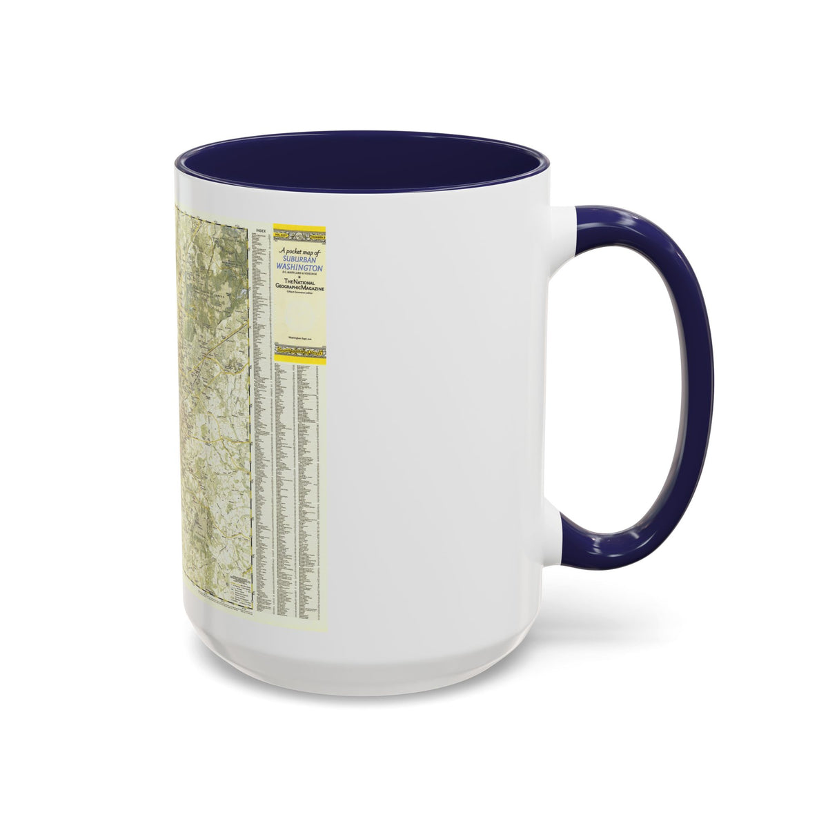 USA - Washington, Suburban (1948) (Map) Accent Coffee Mug
