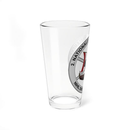Emblem for the 2-IV-TRR (Denmark) (Coat of Arms) Pint Glass 16oz
