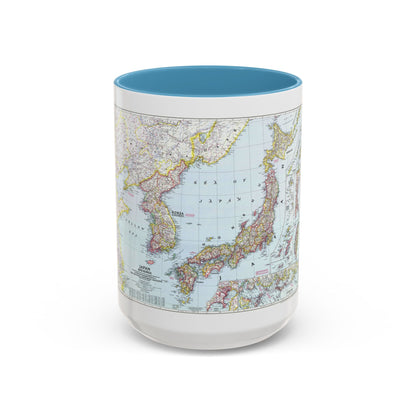 Japan and Korea (1945) (Map) Accent Coffee Mug