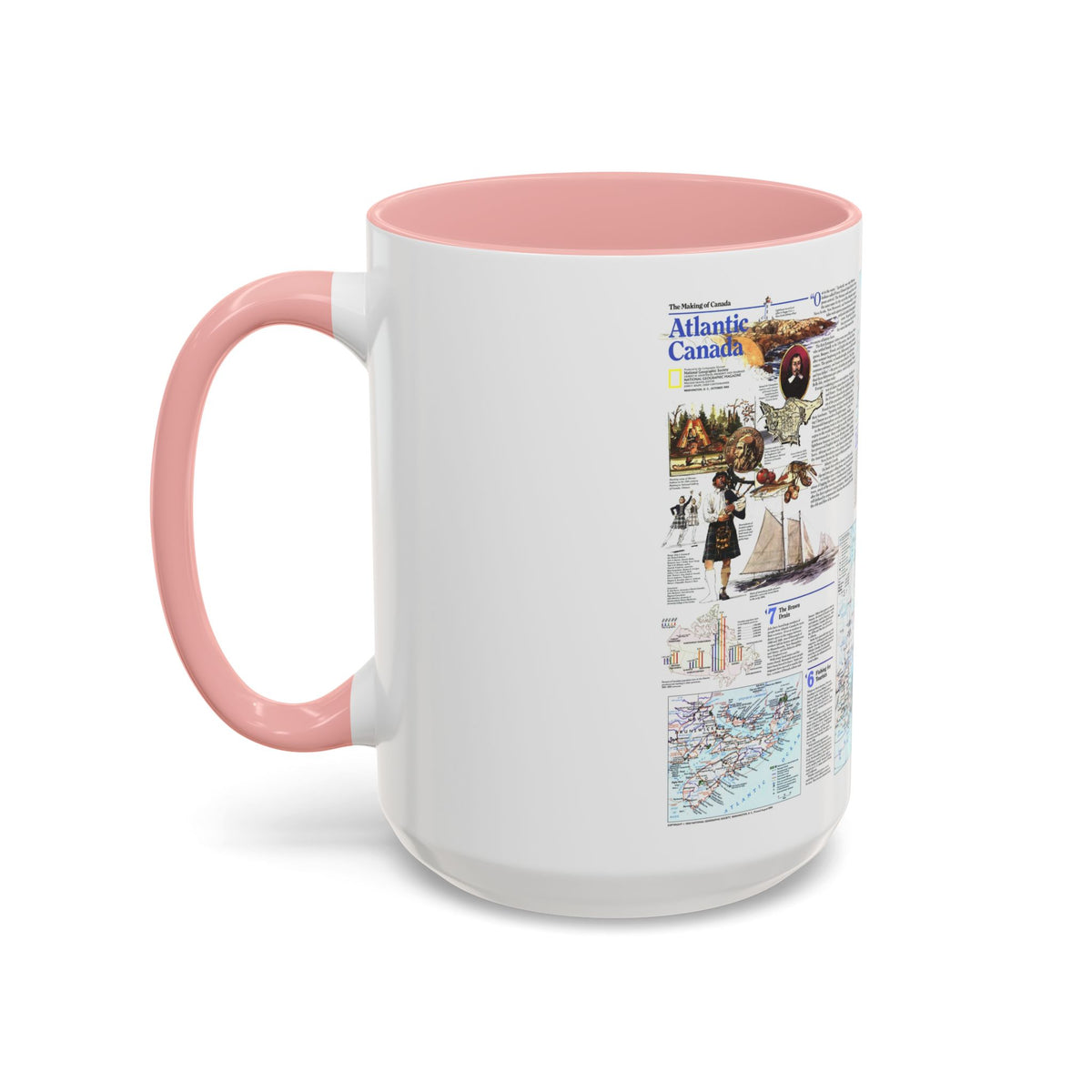 Canada - Atlantic 2 (1993) (Map) Accent Coffee Mug