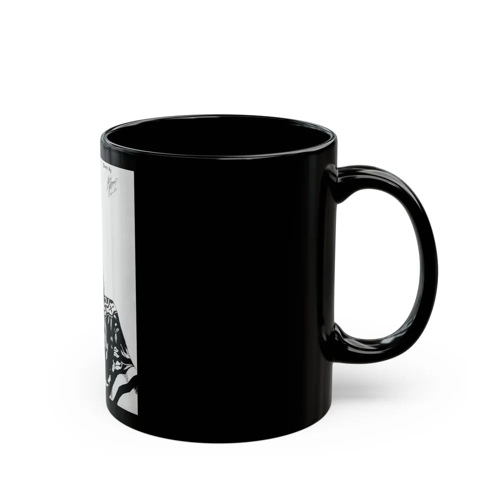 Early Figure Sketch 1 (c. 1920s) - Black Coffee Mug-Go Mug Yourself