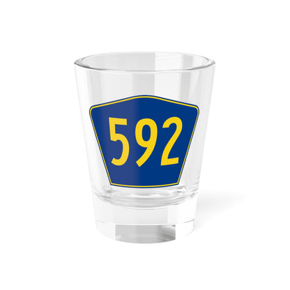 PR secondary 592 (Puerto Rico) (Road Sign) Shot Glass 1.5oz