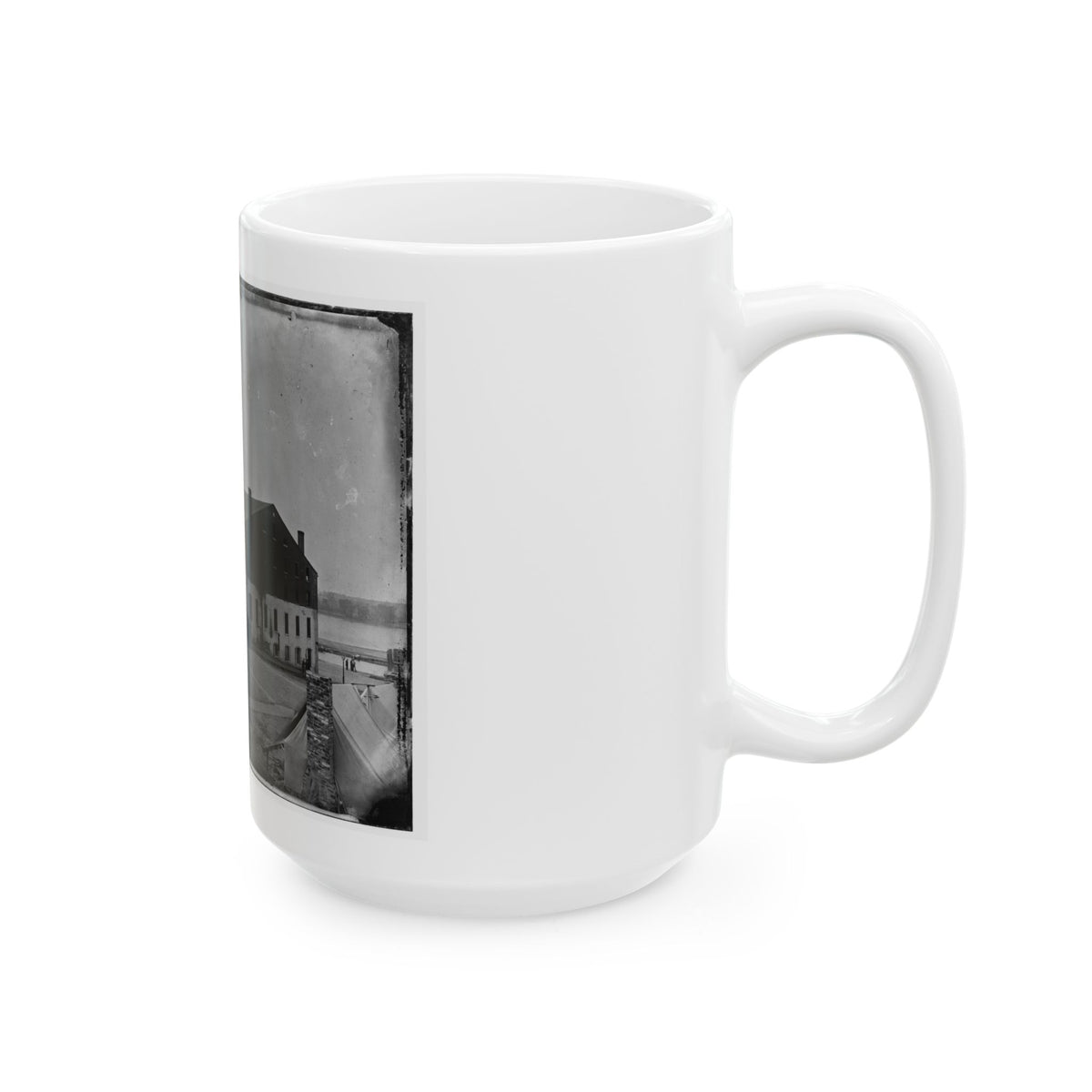 Richmond, Va. Front And Side View Of Libby Prison (U.S. Civil War) White Coffee Mug