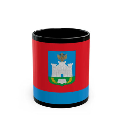 Flag of Oryol Oblast Russia - Black Coffee Mug-11oz-Go Mug Yourself