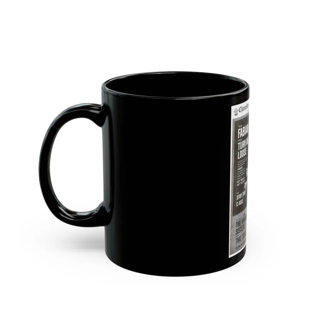 Fabian 1959 (Music Poster) Black Coffee Mug-Go Mug Yourself