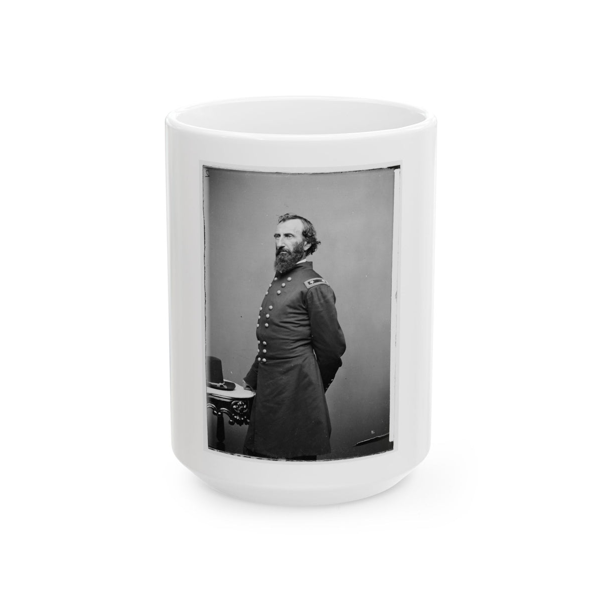 Portrait Of Maj. Gen. John A. Mcclernand, Officer Of The Federal Army (U.S. Civil War) White Coffee Mug