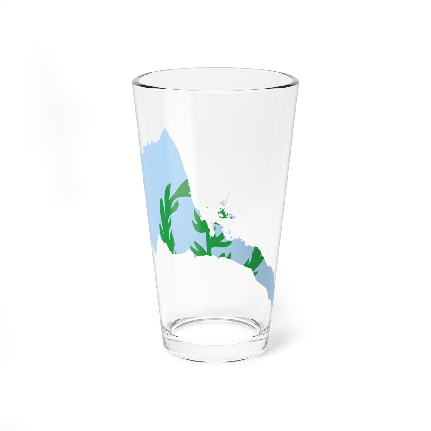 Flag map of Eritrea 1952-1962 (Eritrea) Pint Glass 16oz
