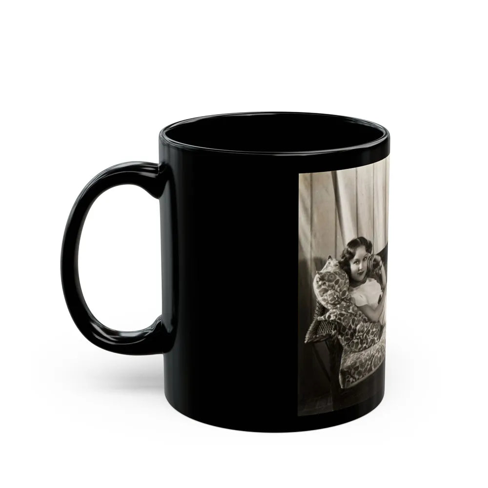 Fay Wray #195 (Vintage Female Icon) Black Coffee Mug-Go Mug Yourself