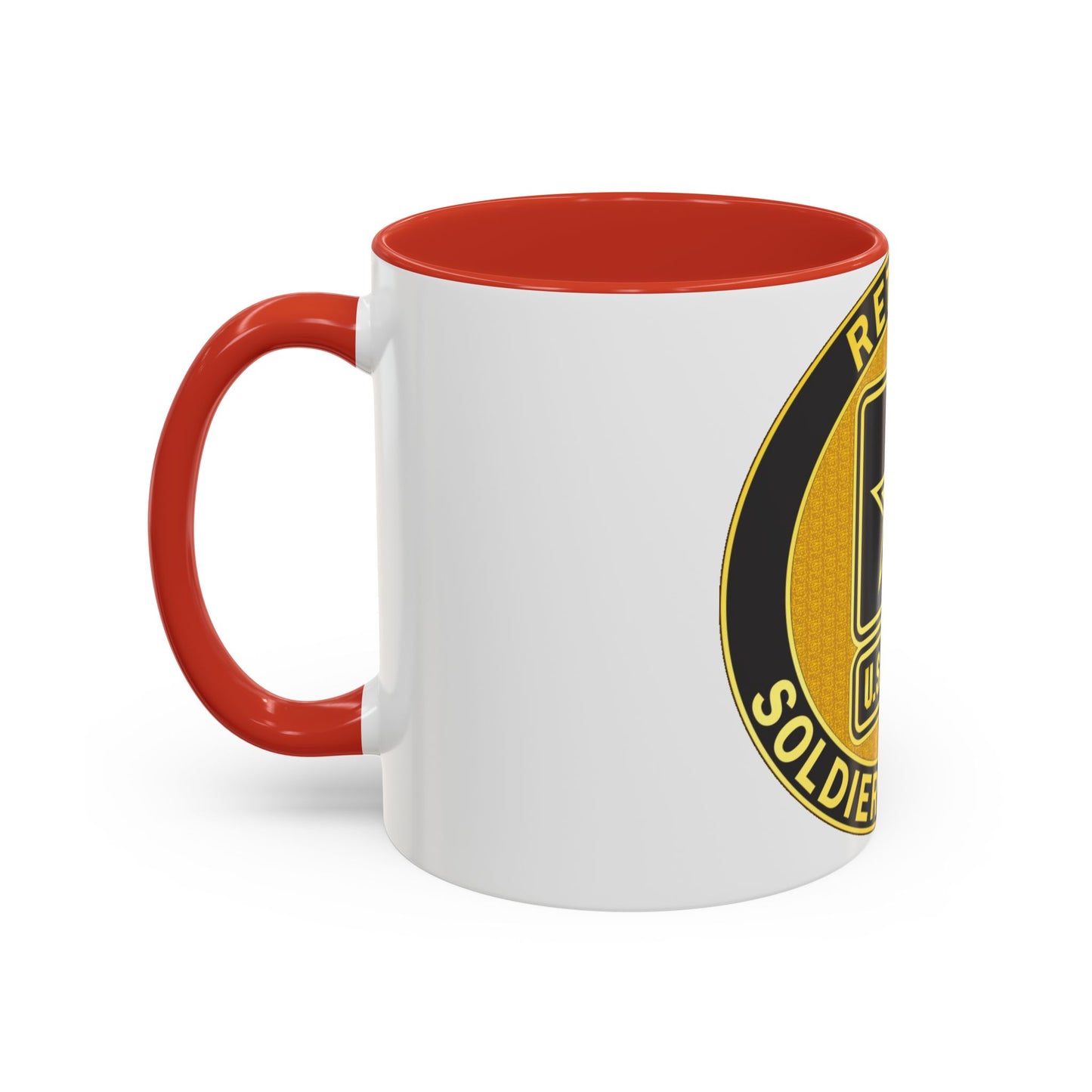 Mug à café avec insigne d'identification de service à la retraite (armée américaine)