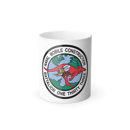 Mobile Construction Bn 133 NMCB 133 Seabee (U.S. Navy) Color Changing Mug 11oz