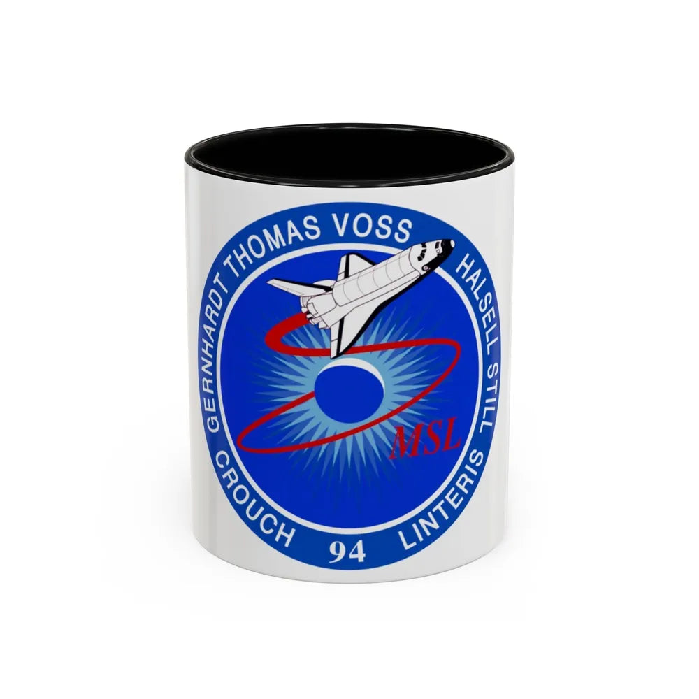 STS 94 (NASA) Accent Coffee Mug-11oz-Black-Go Mug Yourself