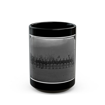 Washington, D.C. Noncommissioned Officers Of Company H, 10th Veteran Reserve Corps, At Washington Circle (U.S. Civil War) Black Coffee Mug