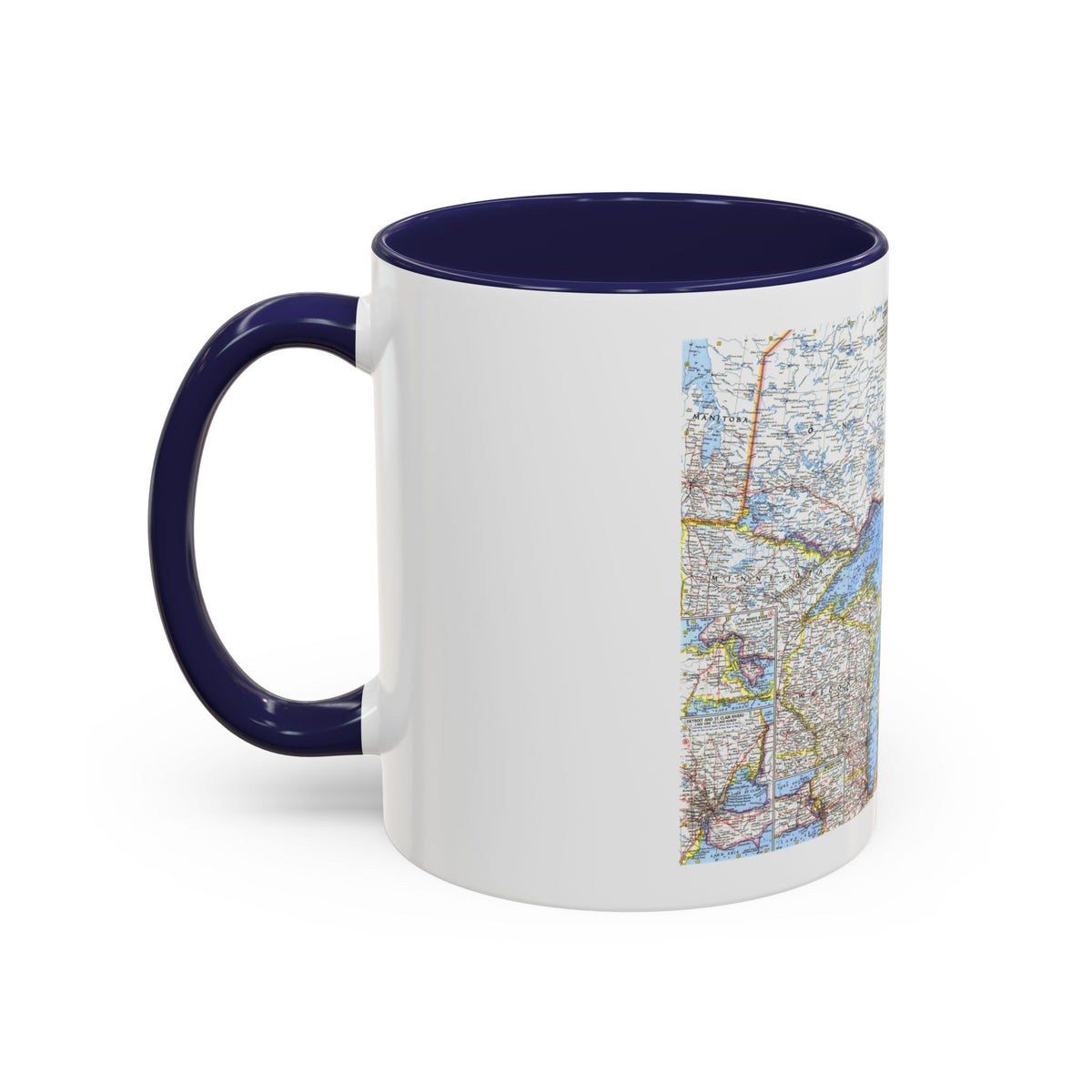 Canada - Central (1963) (Map) Accent Coffee Mug
