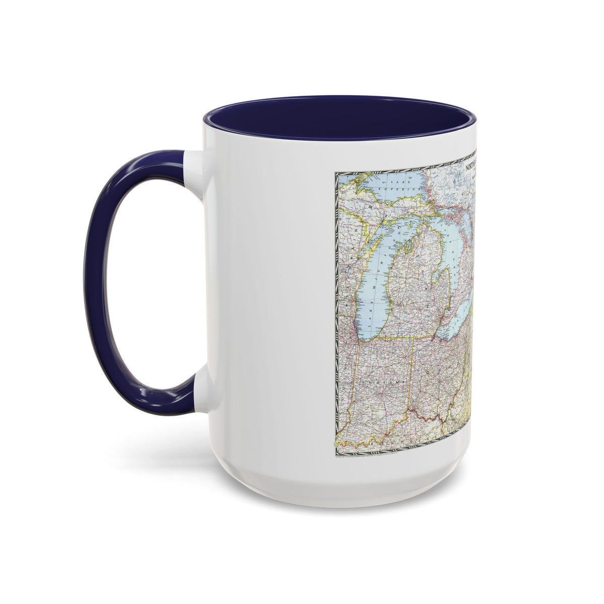 USA - Northeastern (1945) (Map) Accent Coffee Mug