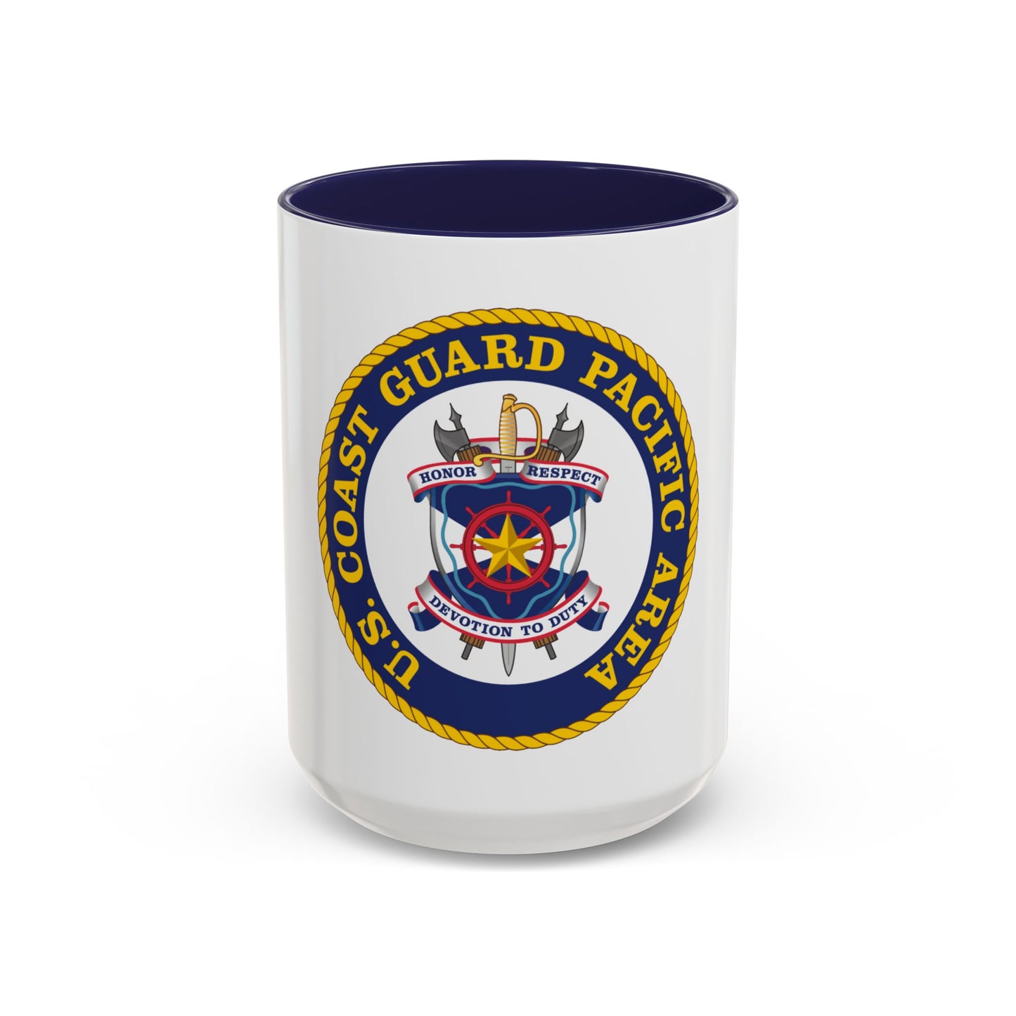 USCG Pacific Area (U.S. Coast Guard) Accent Coffee Mug