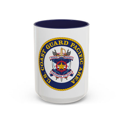 USCG Pacific Area (U.S. Coast Guard) Accent Coffee Mug