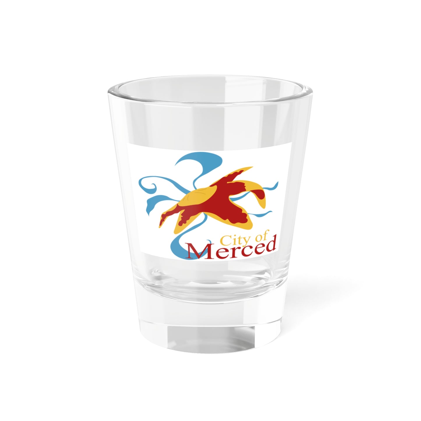 Flag of Merced California (United States) Shot Glass 1.5oz