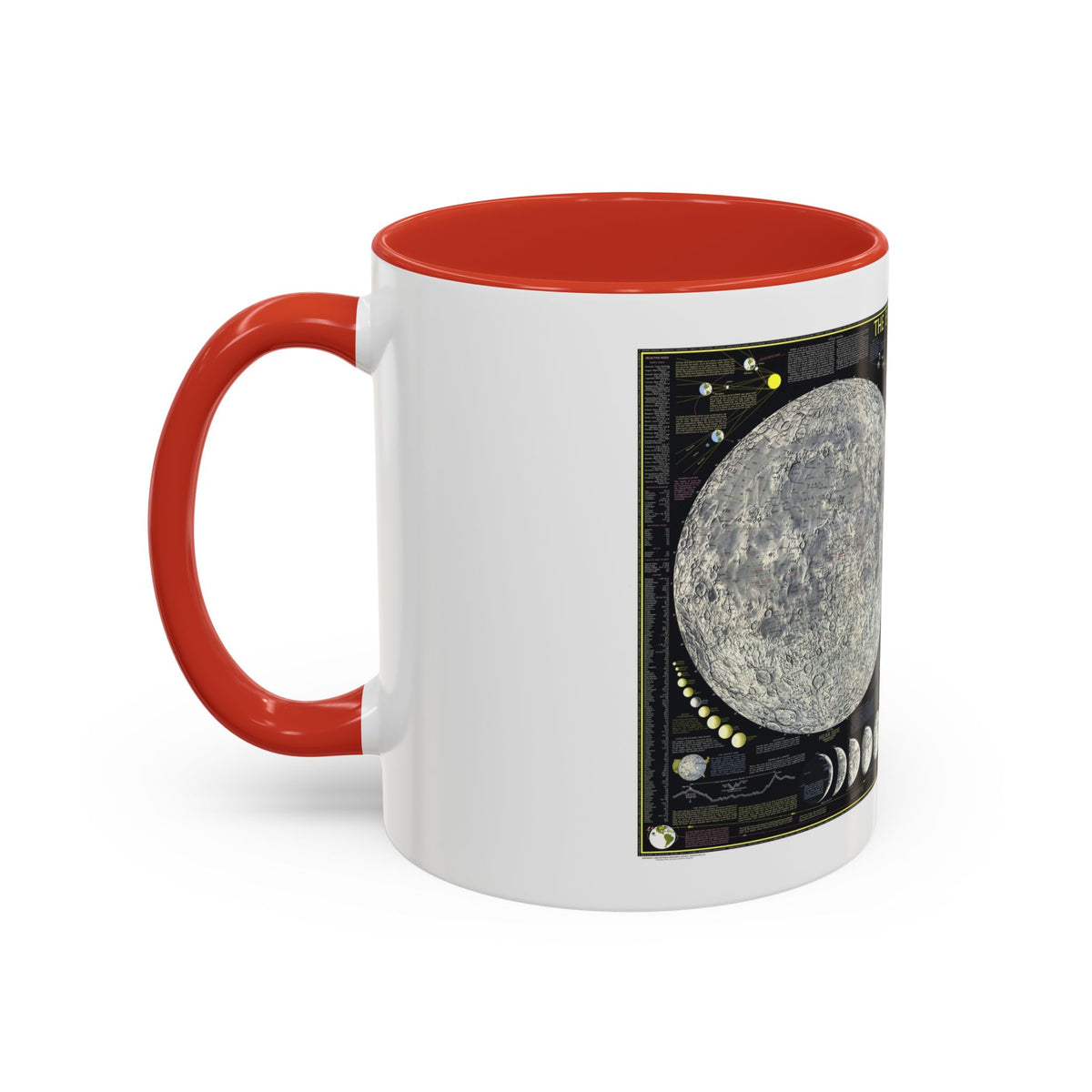 Space - The Moon (1969) (Map) Accent Coffee Mug